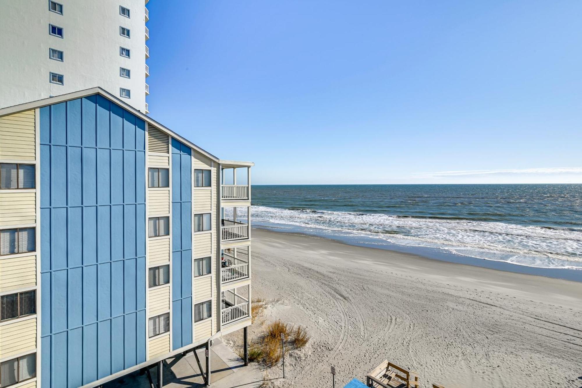 Cozy Beachfront Condo With Wifi, Views And Pool Access マートルビーチ エクステリア 写真
